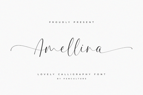Amellina: A Script Handwritten Font for Editorial Grace