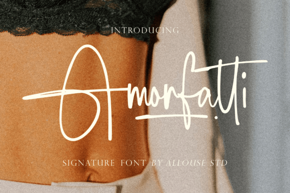 Amorfatti: A Stylish Script Font for Editorial Design