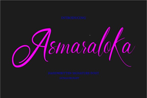 Asmaraloka Font for Professional Branding