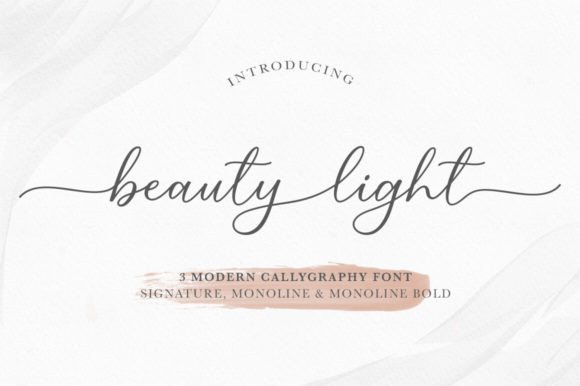 Beauty Light Font for Elegant Brand Identity