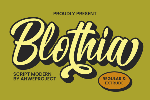 Blothia: A Dynamic Brush Script Font for Branding