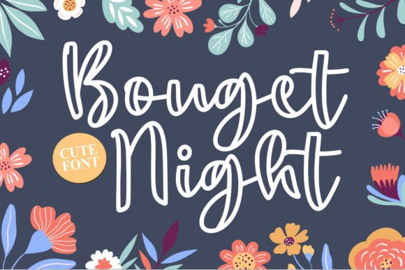 Bouget Night Typeface for Web Design