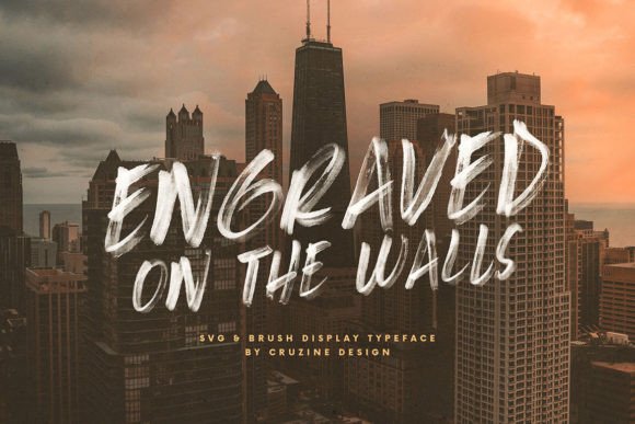 Engraved on the Walls: Bold Script Font for Web Design