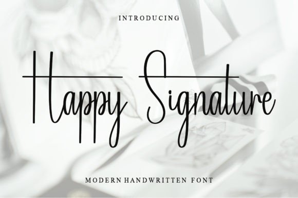 Happy Signature Font for Clear Campaign Design