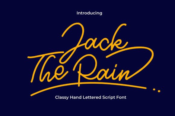 Jack the Rain Font for Elegant Craft Designs