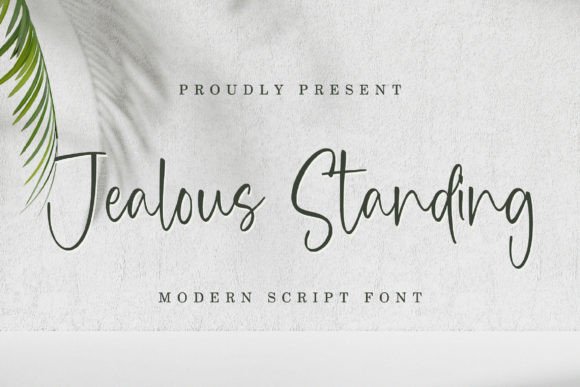 Jealous Standing: A Modern Script Font for Editorial Design