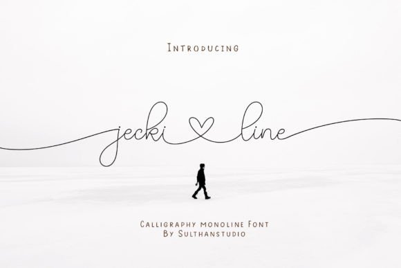 Jecki Line Font for Elegant Small Business Branding