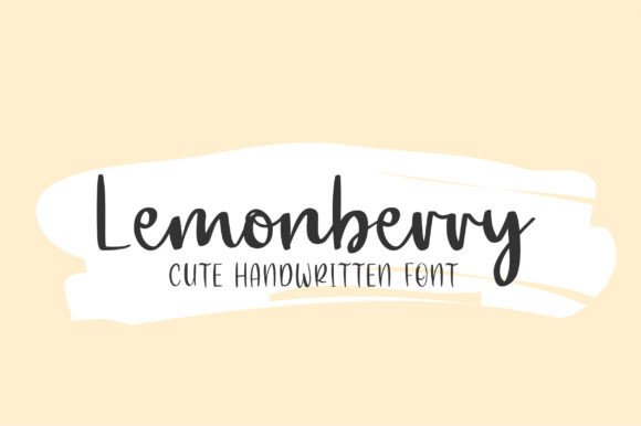 Lemonberry: A Romantic Handwritten Font for Crafters