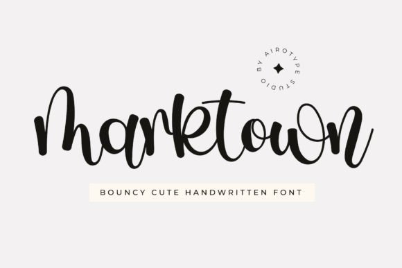 Marktown: A Playful Script Font for Editorial Design