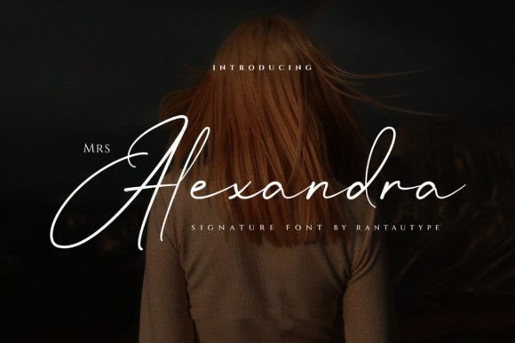 Mrs Alexandra: Elegant Script Font for Crafters