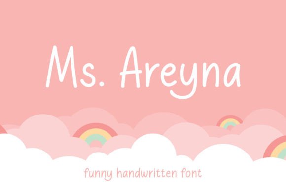 Ms. Areyna: A Handwritten Script Font for Editorial Design