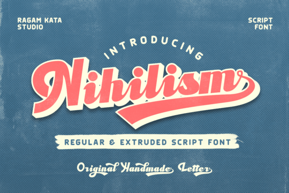 Nihilism: A Distinctive Script Font for Editorial Design