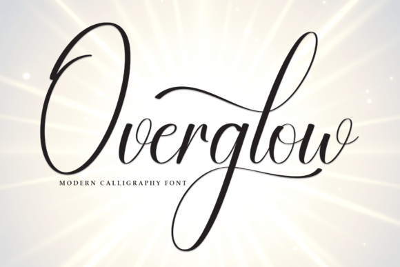 Overglow: A Modern Script Typeface for Elegant Branding