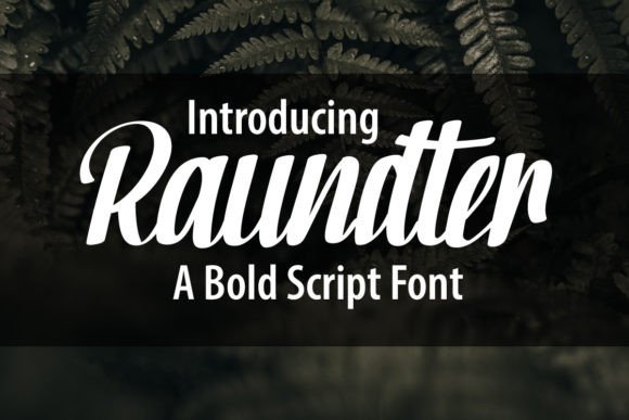 Raundter: A Bold Script Font for Editorial Impact