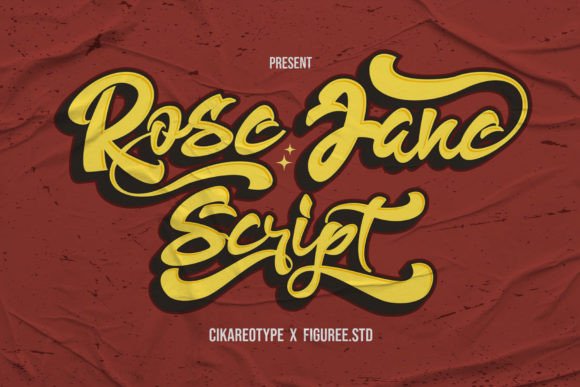 Rose Jane: A Vintage Script Font for Makers