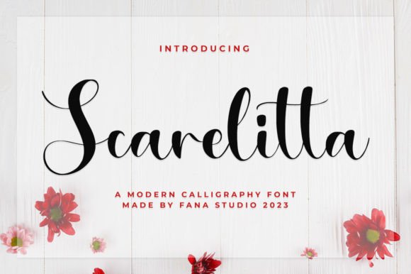 Scarelitta Script Typeface for Editorial Design
