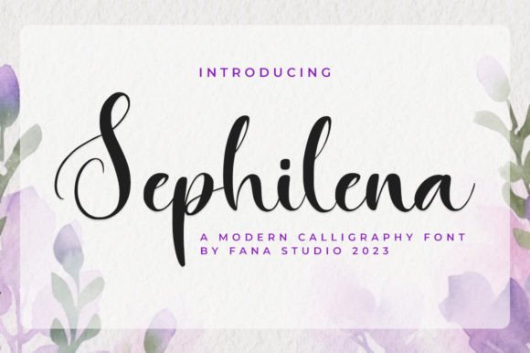 Sephilena: The Elegant Script Font for Makers