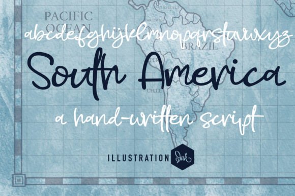South America: A Casual Script Typeface for Web Design